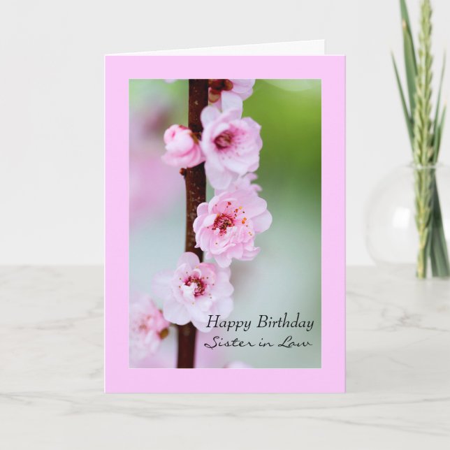 Tarjeta La cuñada de la Feliz Cumpleaños (Anverso)