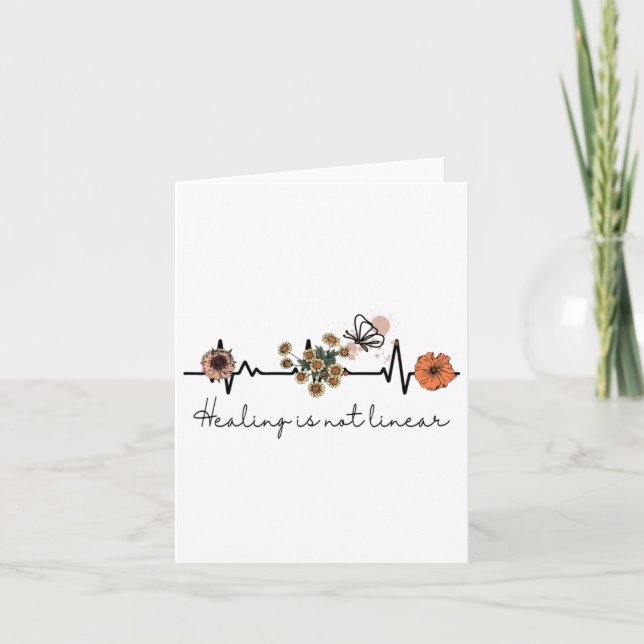 Tarjeta La curación de la cotización de salud no es lineal (Anverso)