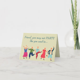 Tarjeta La curiosa vejez por el amigo del cumpleaños de Hi