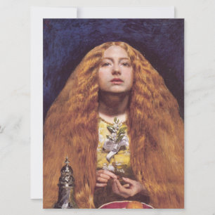 Tarjeta La dama de honor (por John Everett Millais)