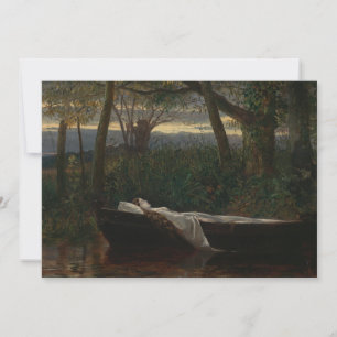 Tarjeta La dama de Shalott   Walter Crane
