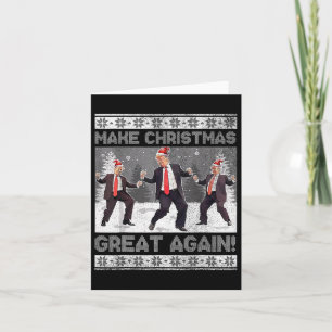 Tarjeta La danza de Santa Trump vuelve a hacer grandes a l