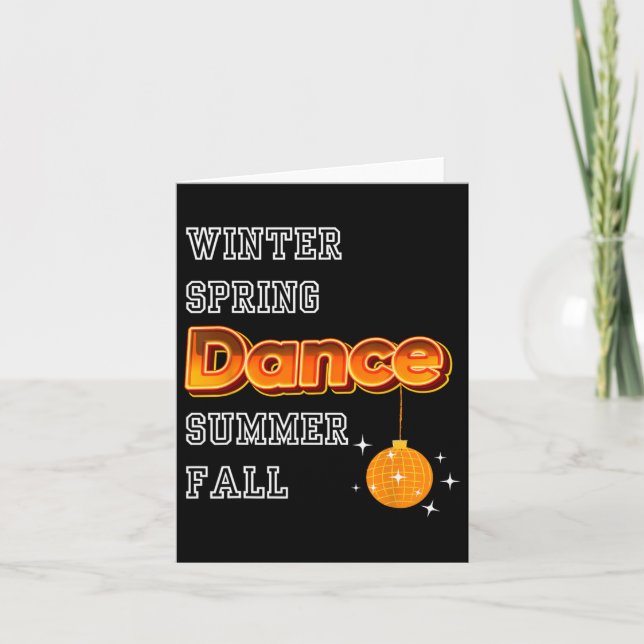 Tarjeta La danza es la vida (Anverso)