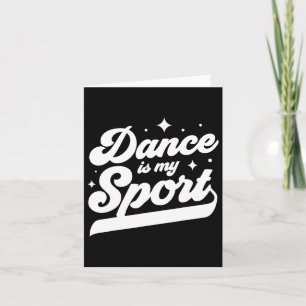 Tarjeta La danza es mi baile deportivo bailando mujeres ho
