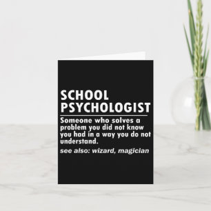 Tarjeta La Definición De Psicólogo Escolar Ck To School Fu