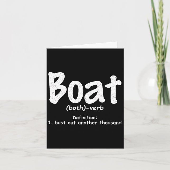 Tarjeta La definición del barco desbarata a otros mil Grac (Anverso)