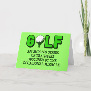 TARJETA LA DEFINICIÓN DEL GOLF