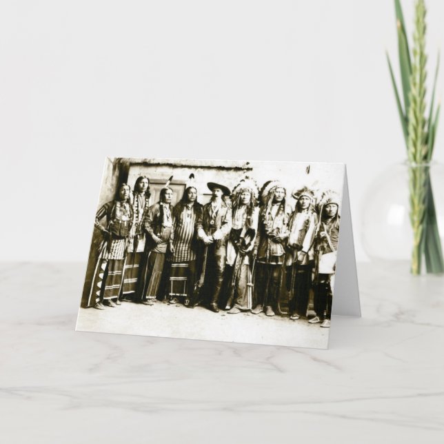 Tarjeta La demostración del oeste salvaje de Buffalo Bill (Anverso)