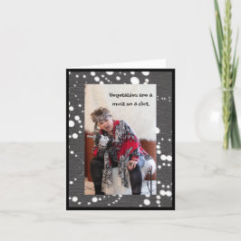 Tarjeta La dieta humorística de las verduras