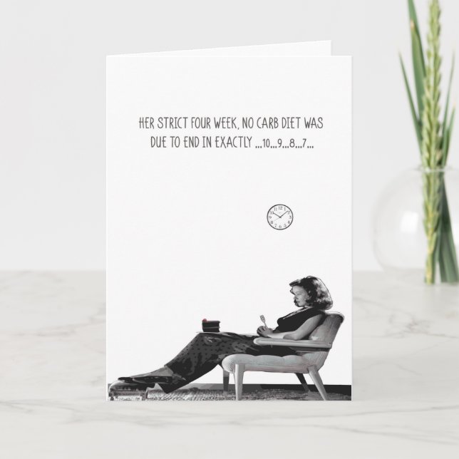 Tarjeta La dieta sin carbohidratos (Anverso)