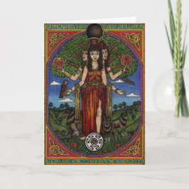 Tarjeta la diosa hecate (imagen y sinbols) 001 t, regalo