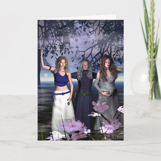 Tarjeta La diosa triple (Anverso)