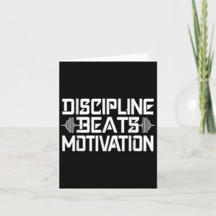 Tarjeta La disciplina supera a la motivación _—