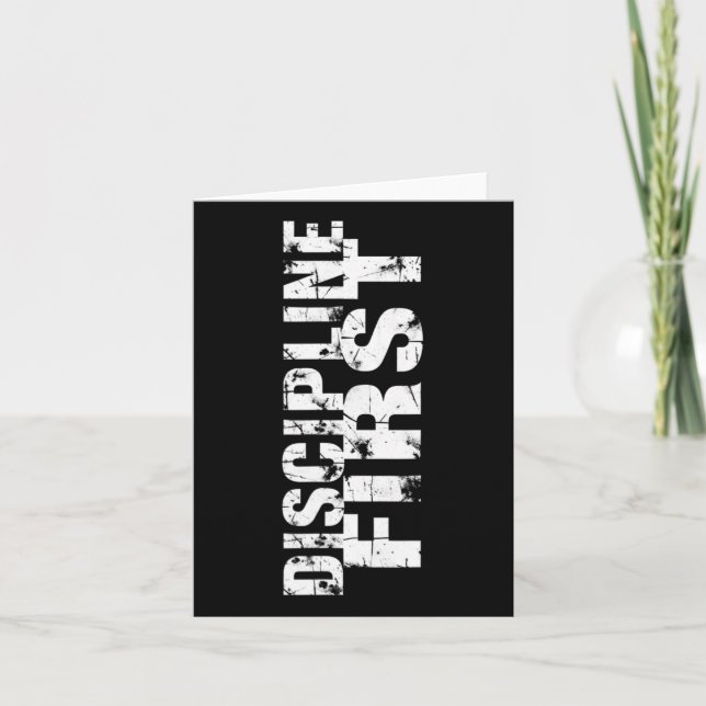 Tarjeta La disciplina supera a la motivación1 (Anverso)