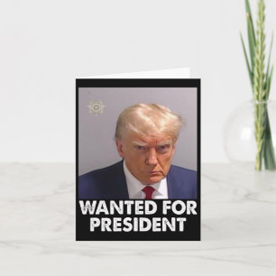 Tarjeta La Disparación De Trump Funny Quería Presidente 20
