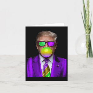 Tarjeta La divertida camiseta de Trump sobre la burbuja Tr
