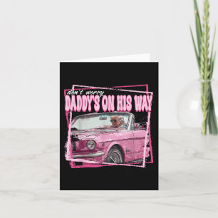 Tarjeta La divertida casa de Daddys Trump Pink 2024 lleva