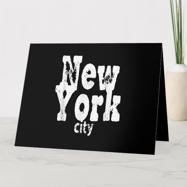 Tarjeta La divertida ciudad de Nueva York (Anverso)