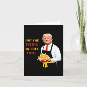 Tarjeta La Divertida Comida Rápida De Trump Puso Las Fries