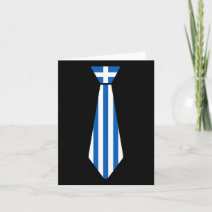 Tarjeta La divertida Novedad de Grecia con la bandera de l