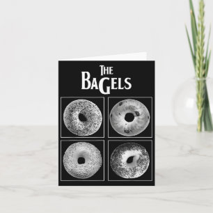 Tarjeta La divertida panadería Bagel Bread Foodie Lover F