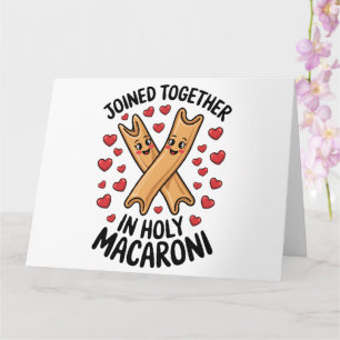Tarjeta La divertida participación de la Boda Pasta se uni
