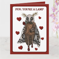 La divertida polilla romana roja en un aniversario