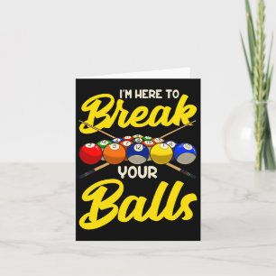 Tarjeta La Divertida Sala Billiard De Piscina Me Ha Puesto