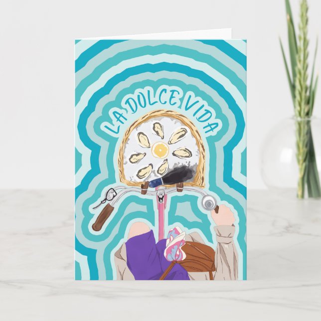 Tarjeta La Dolce Vida Oyster Bicicleta (Anverso)