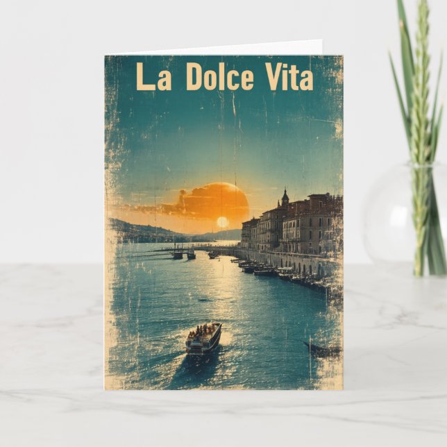 Tarjeta . La Dolce Vita - Inspired by 1960s Posters (Anverso)