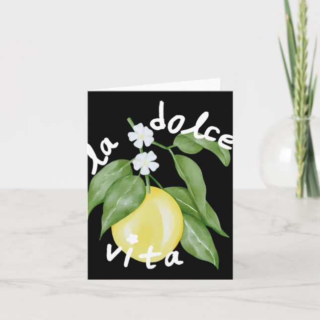 Tarjeta La Dolce Vita La Dolce Bride Italia Lemon Mateo (Anverso)