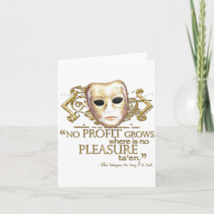 Tarjeta La doma de la cotización de la codicia (versión do