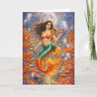 TARJETA LA DONCELLA SELKIE DE LA MITOLOGÍA IRLANDESA