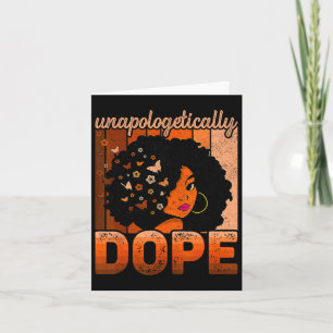 Tarjeta La droga sin arrepentimiento Melanin Afro Reina Ne