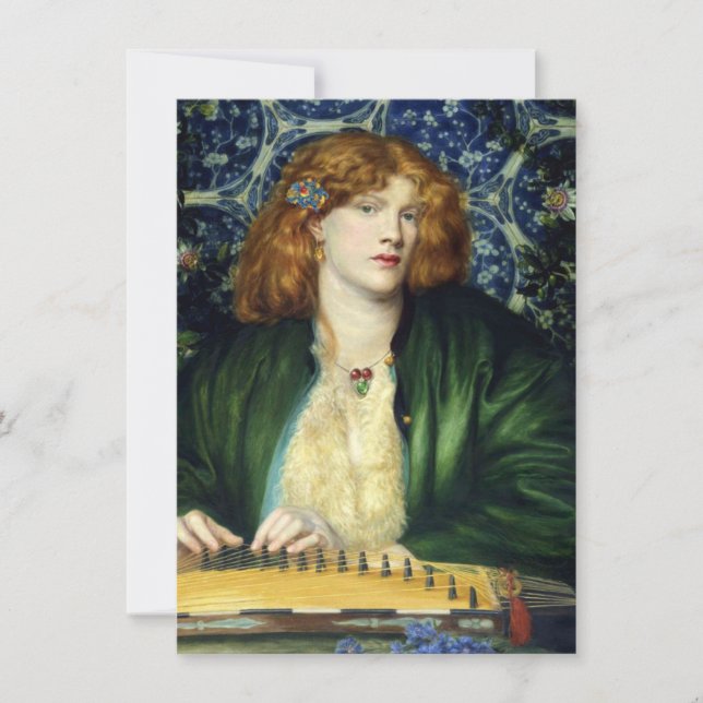 Tarjeta La ducha azul (de Dante Gabriel Rossetti) (Anverso)