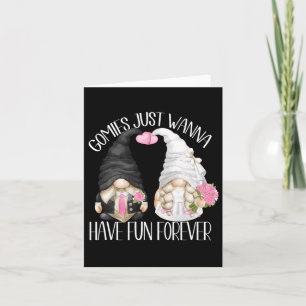Tarjeta La Ducha De Bodas Graciosa Pun Cute Gnomies Para N