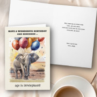 La edad es irrelevante para el elefante cumpleaños