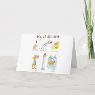 Tarjeta La edad es relativa