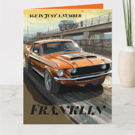 Tarjeta La Edad Es Sólo Un Número Clásico De Cumpleaños De