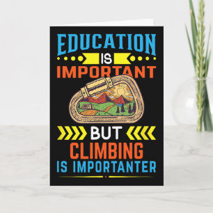 Tarjeta La educación es importante pero escalar es importa