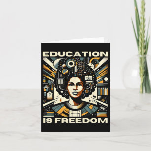Tarjeta La educación es la libertad los libros de profesor