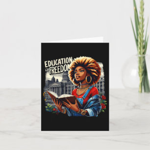 Tarjeta La educación es la libertad los libros de profesor