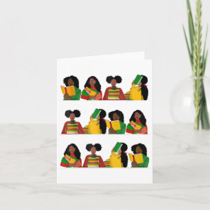 Tarjeta La educación es la reina de la libertad Melanin Bl
