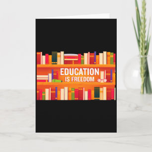 Tarjeta La educación es libertad Historia Negra África Amé