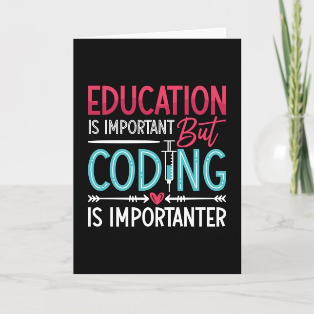 Tarjeta La Educación Médica en Codificación es Importante (Anverso)