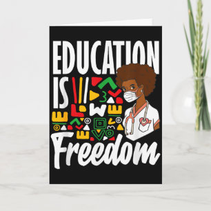 Tarjeta La educación sobre la historia negra es libertad