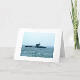 Tarjeta La ejecución oscila el faro, Long Island Sound.