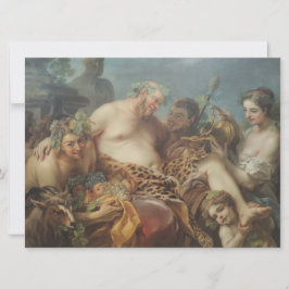 Tarjeta La embriaguez de Silenus (por Carle van Loo)