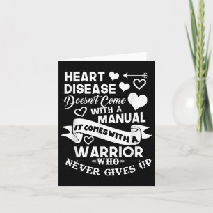 Tarjeta La Enfermedad Cardíaca No Incluye Un Guerrero Manu