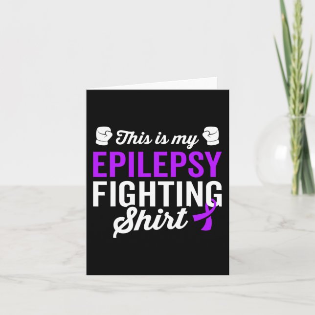 Tarjeta La Epilepsia De La Sobreviviente Guerrera Concienc (Anverso)